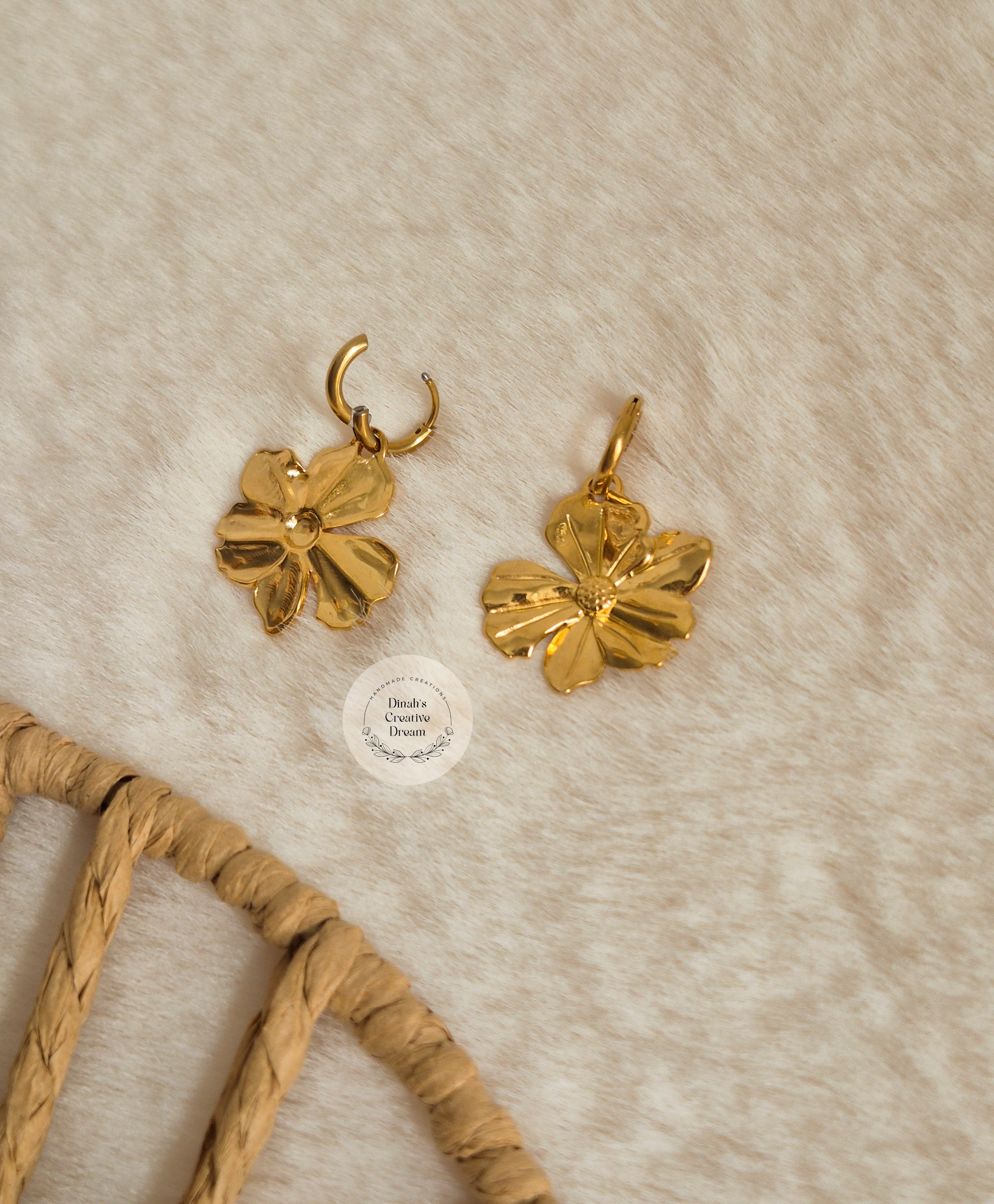Boucles d'oreilles fleur