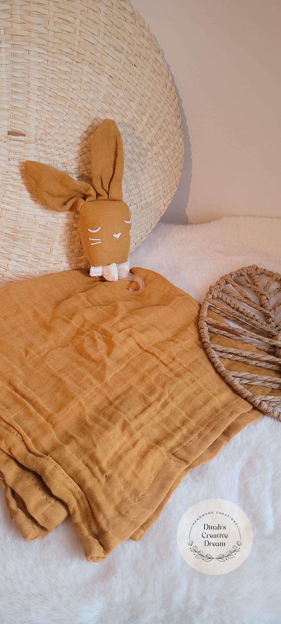 Doudou lapin personnalisé