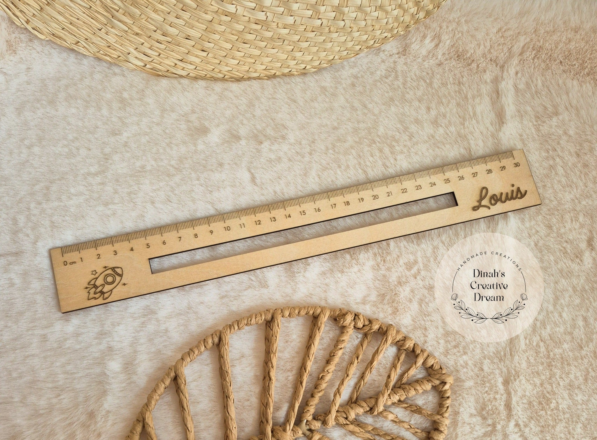 Latte de lecture en bois 30cm