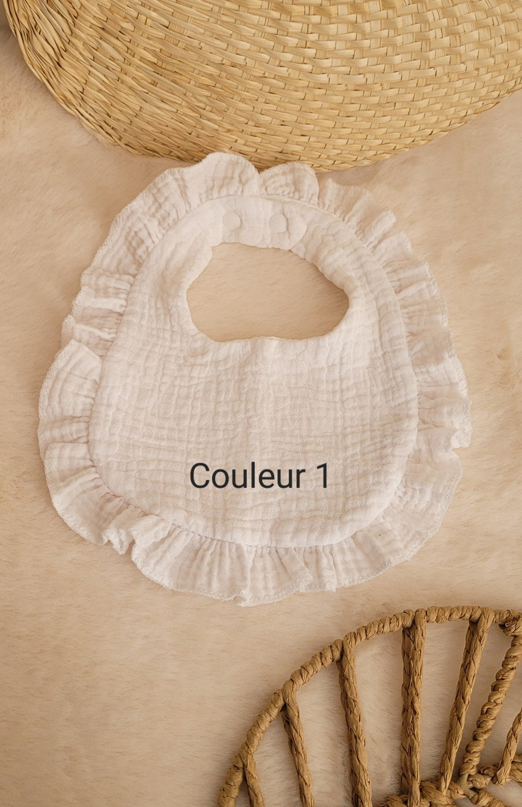 Bavoir 100% coton personnalisé