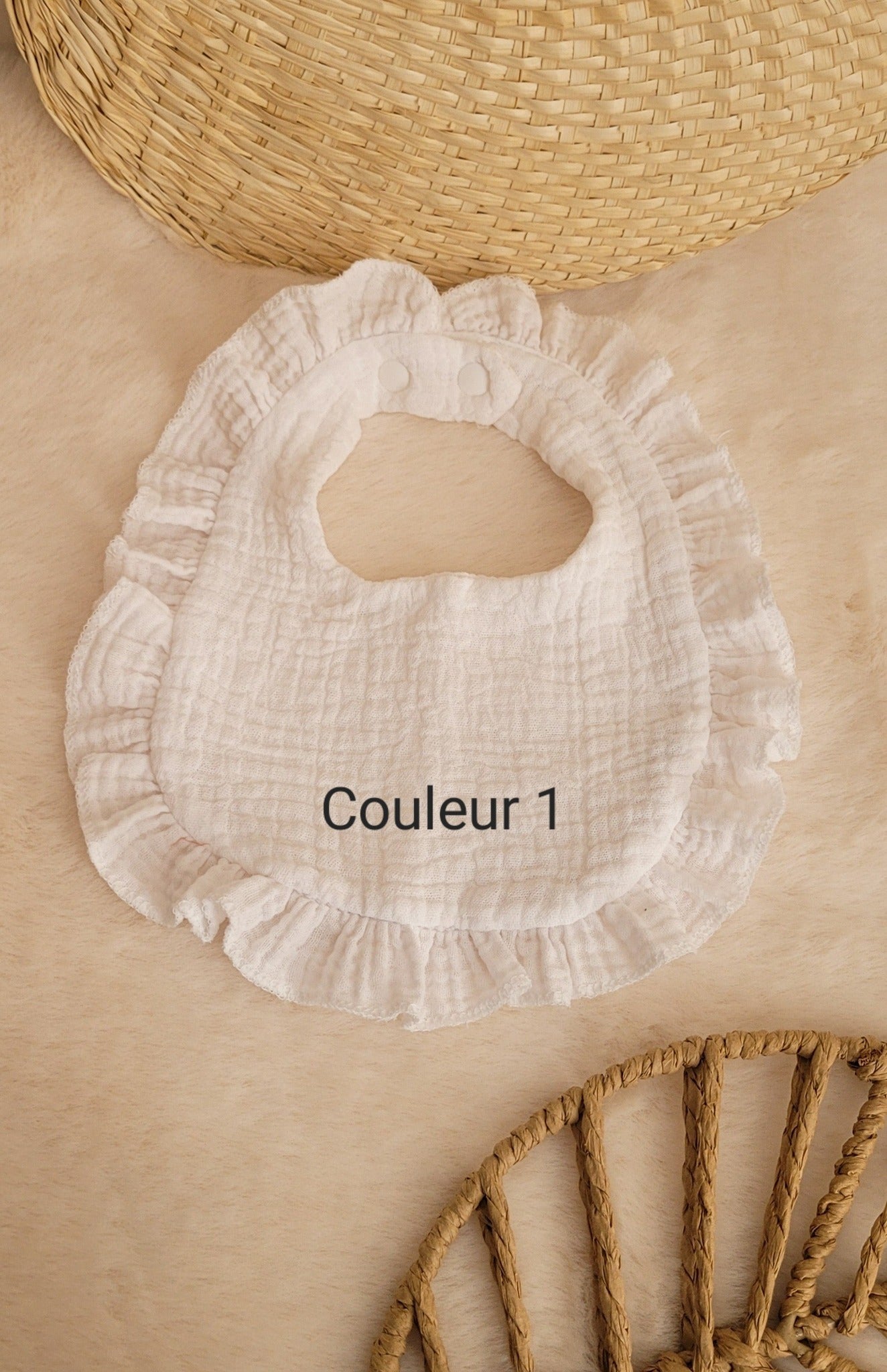 Bavoir 100% coton personnalisé