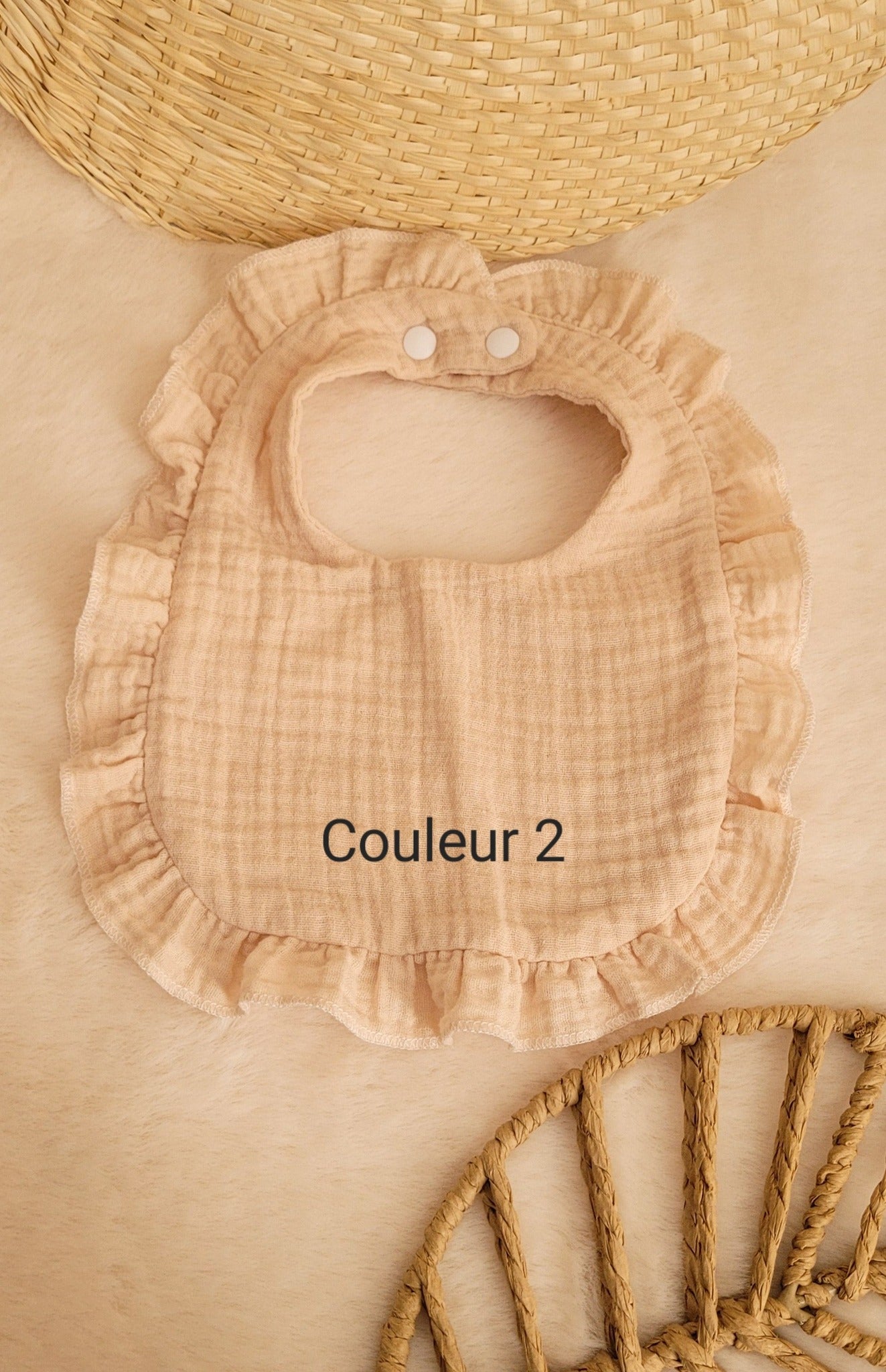 Bavoir 100% coton personnalisé