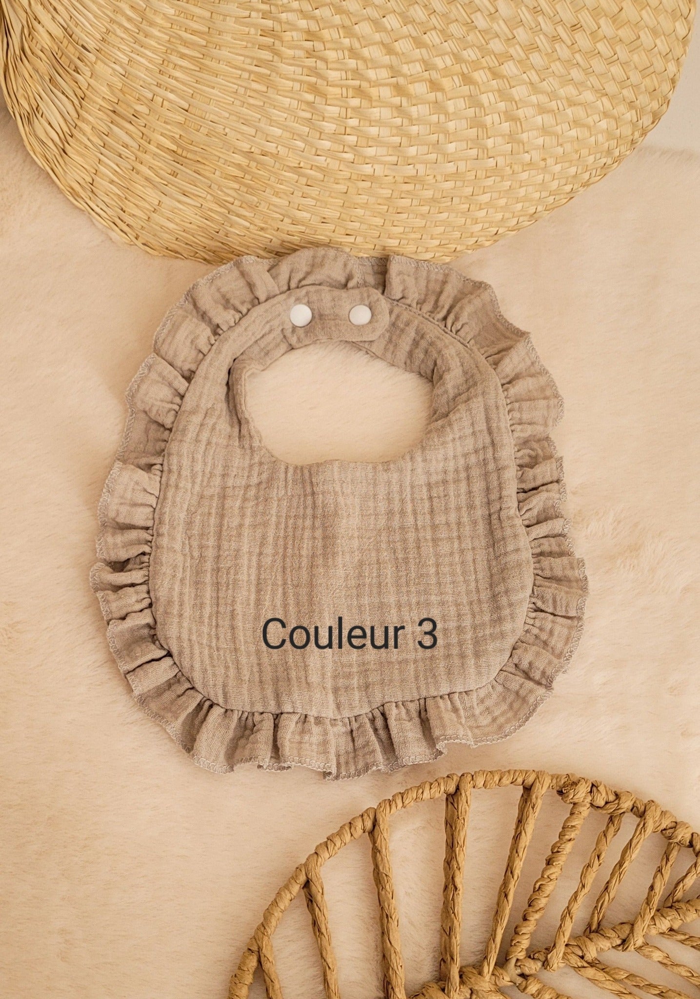 Bavoir 100% coton personnalisé