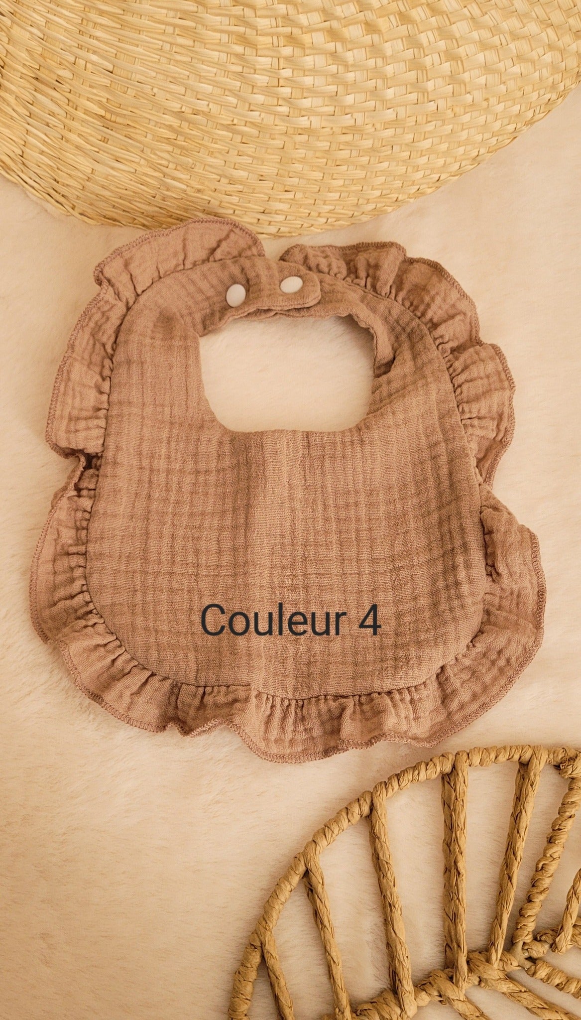 Bavoir 100% coton personnalisé