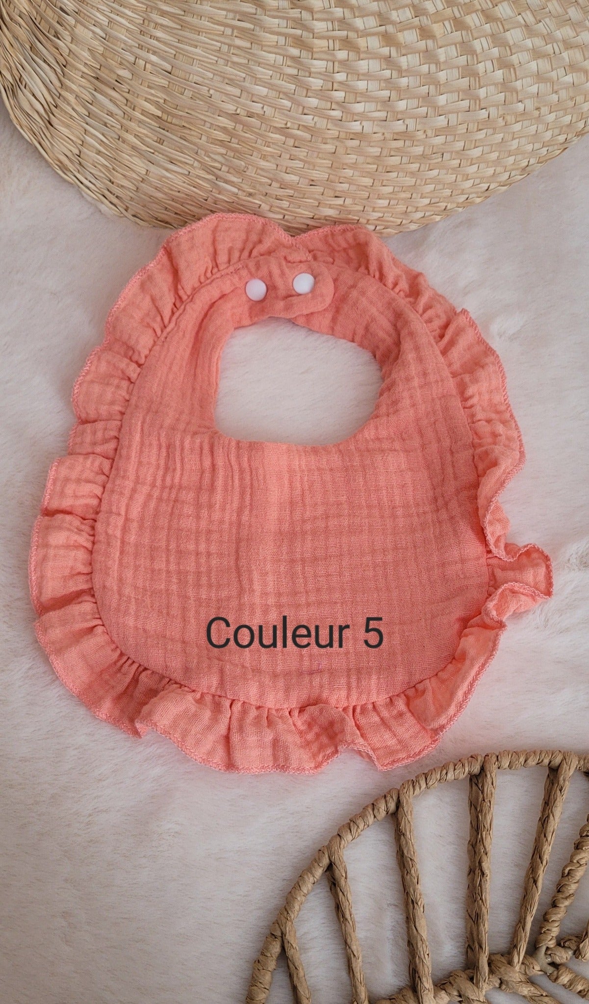 Bavoir 100% coton personnalisé