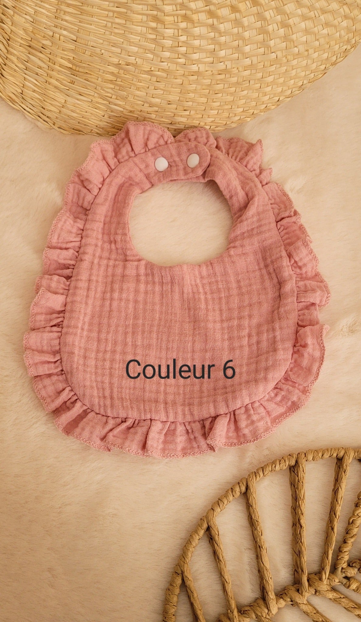 Bavoir 100% coton personnalisé
