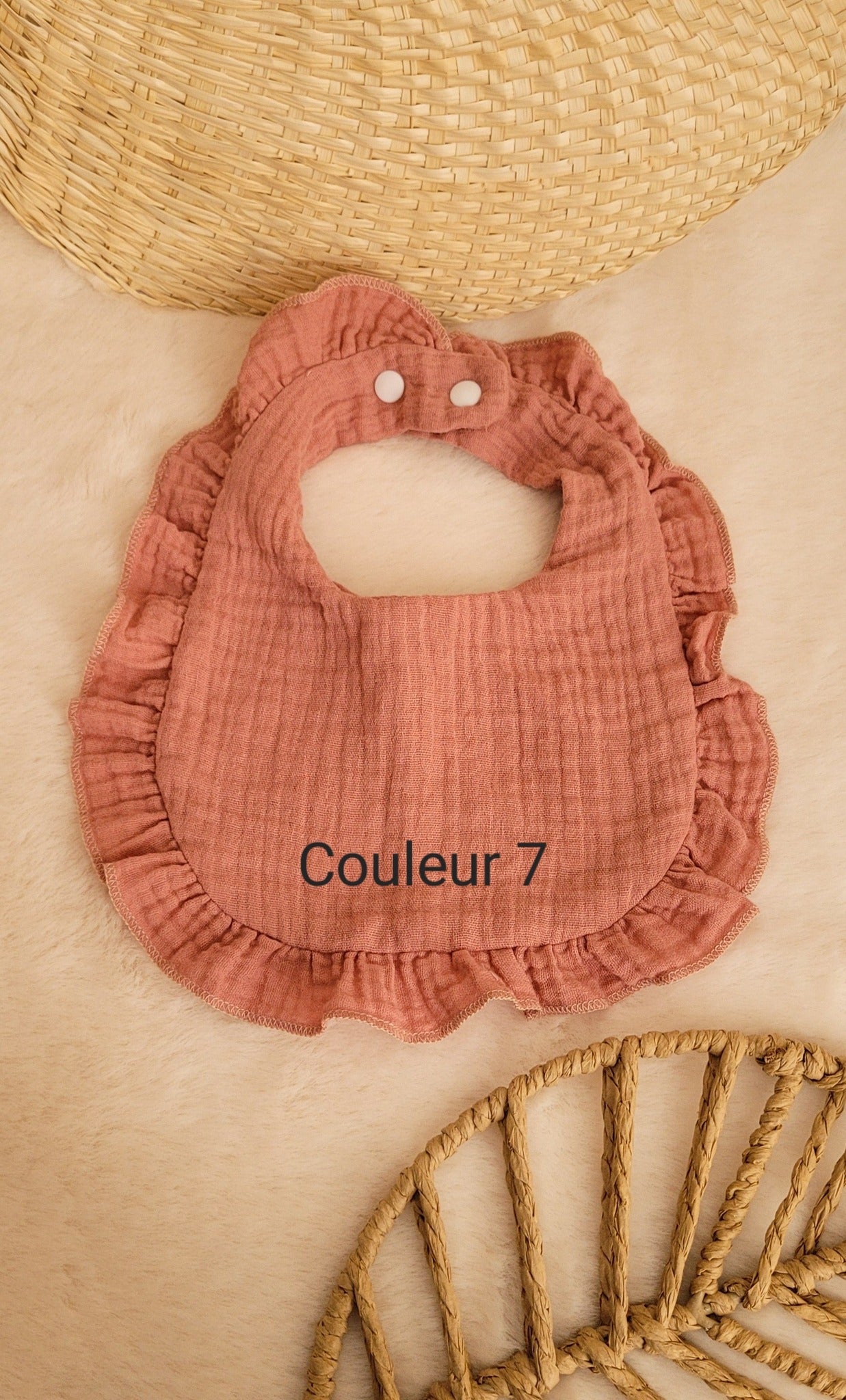 Bavoir 100% coton personnalisé